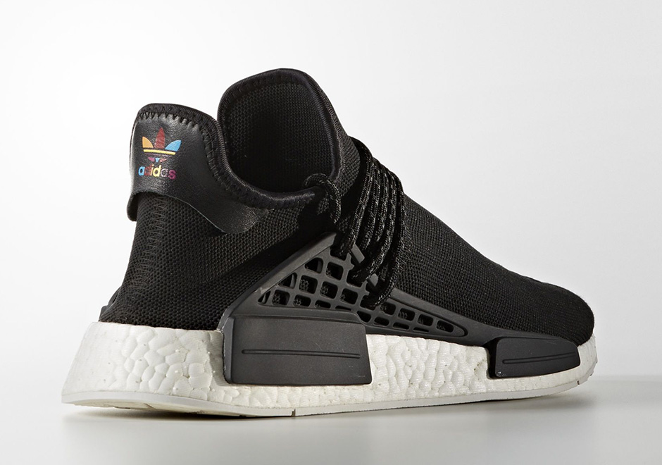 human race nmd black and white