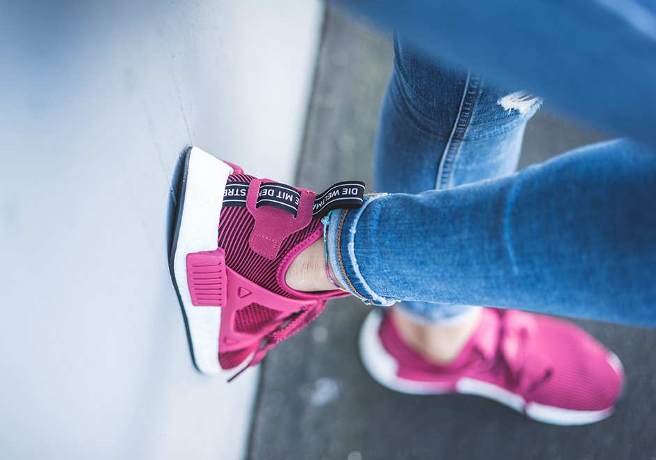 Adidas nmd r1 2024 pink on feet