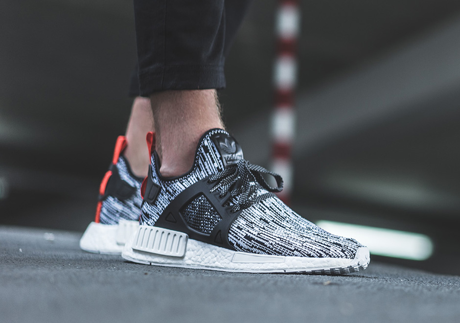 Adidas Nmd Xr1 White Black Glitch Red 2