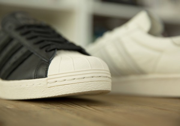 adidas Superstar 80s size? Exclusive Black White Leather | SneakerNews.com