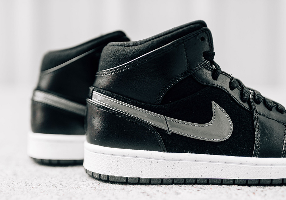 Air Jordan 1 Mid Winter Black Dark Grey | SneakerNews.com