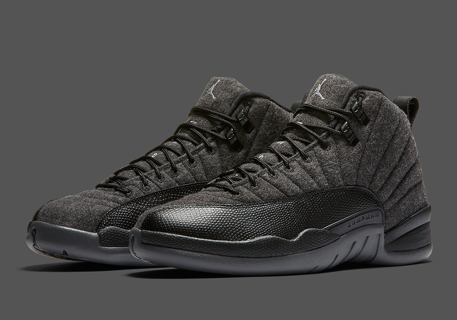 jordan 12 grey wool