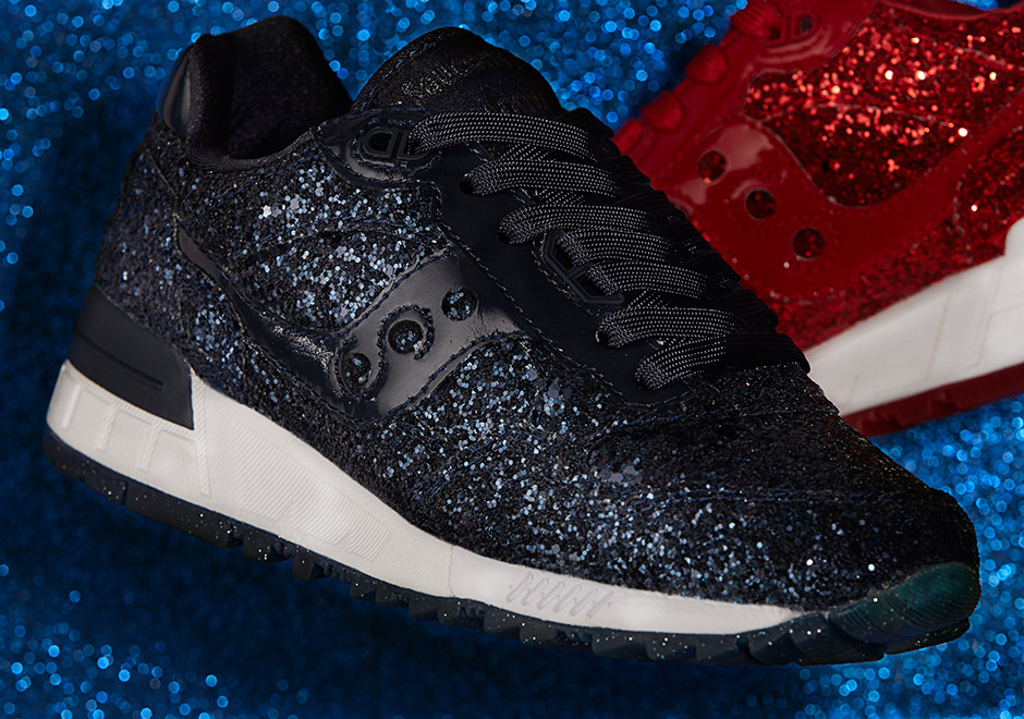 Asos White Saucony Shadow 5000 Glitter Red Navy 7