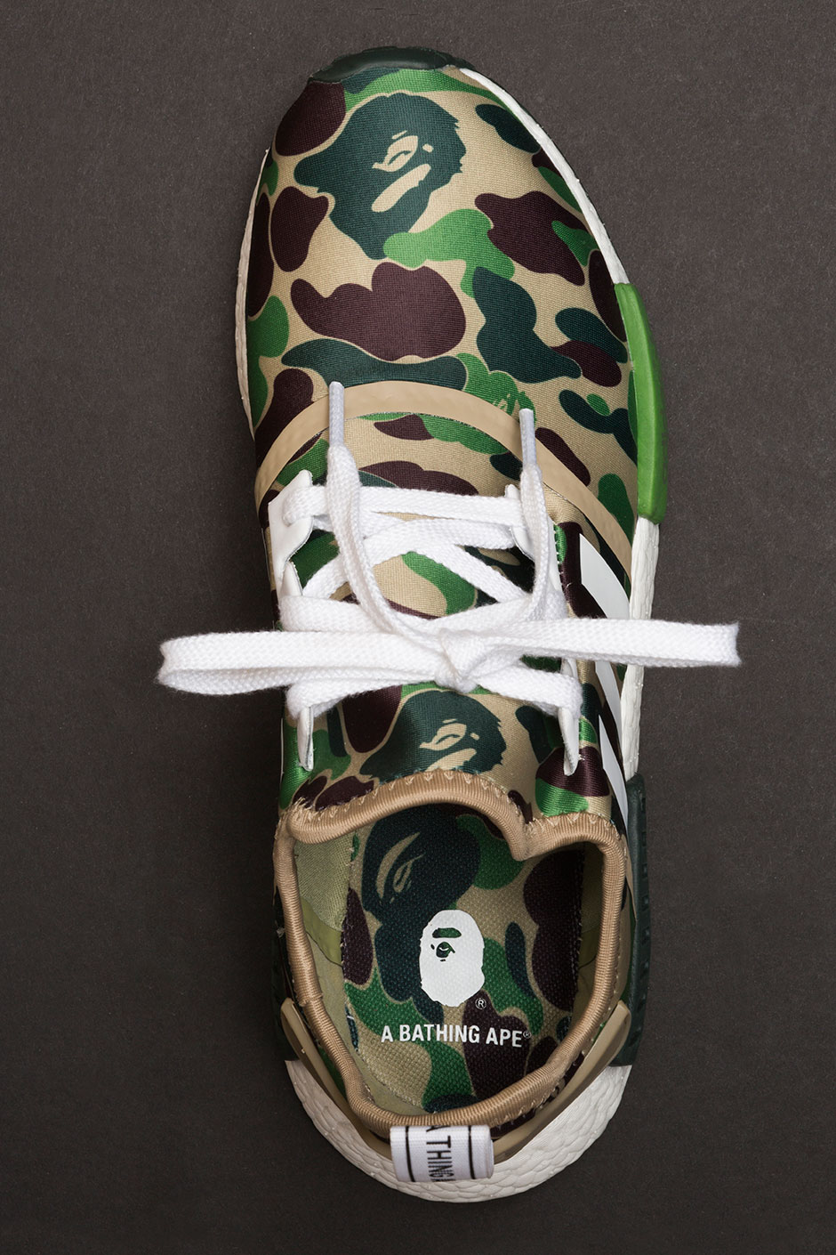 nmd bape olive camo