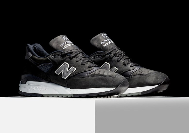 The New Balance 998 Arrives In a Simple and Strong Black Nubuck Construction