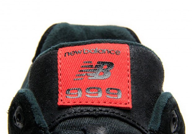 New Balance 999 Waxed Canvas Black Red 03