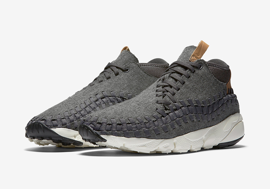 Nike Air Footscape Woven Chukka Se Wool Dark Grey Vachetta Tan 0