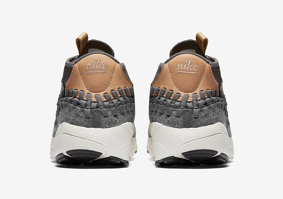 Nike Air Footscape Woven Chukka Se Wool Dark Grey Vachetta Tan 5