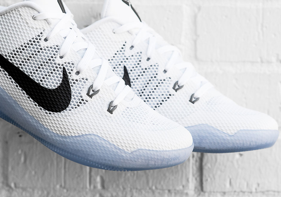 Nike Kobe 11 Em White Cool Grey Black Ice Sole Release Reminder 3