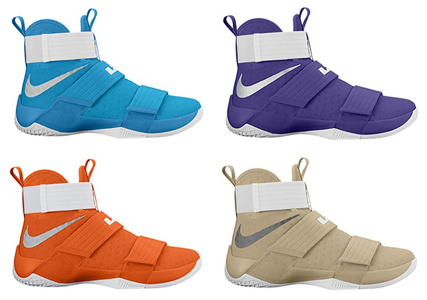 Several New Team Colorways Of The Nike LeBron Soldier 10 Are Available