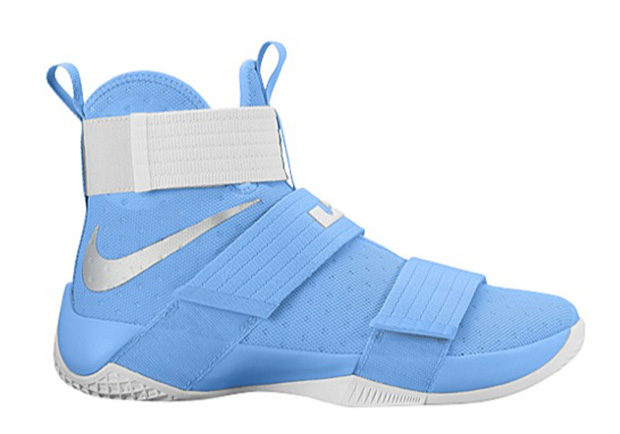 white and blue lebron soldier 10
