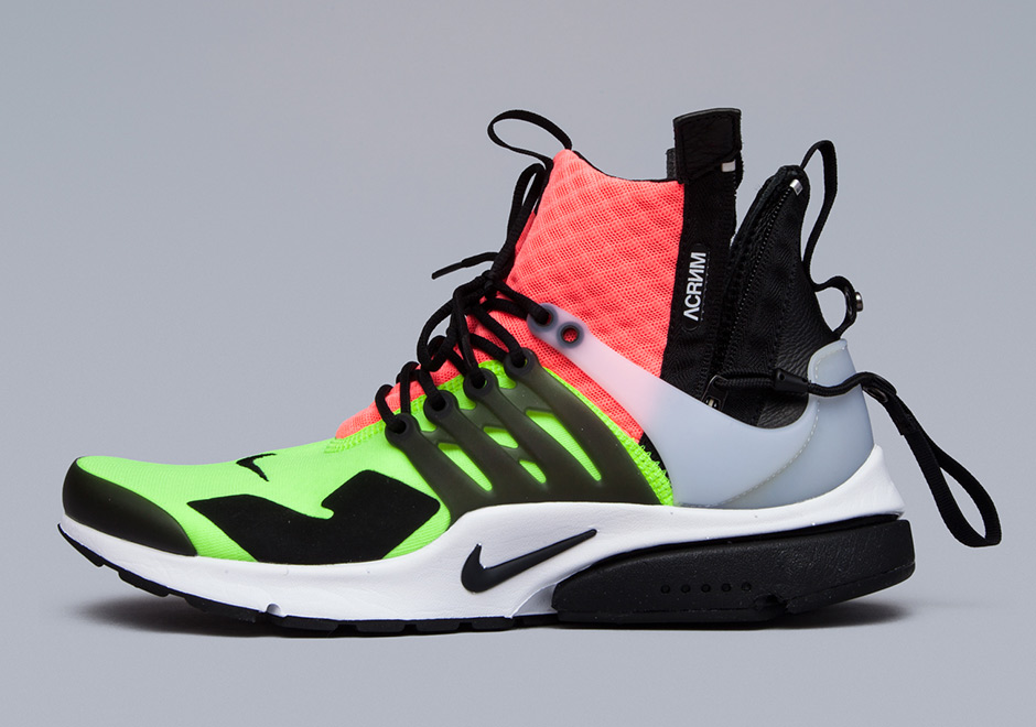 Nike Presto Mid Acronym Black Pink Neon 1