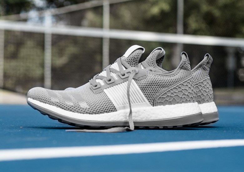 adidas Pure BOOST ZG In Grey/White Is Available