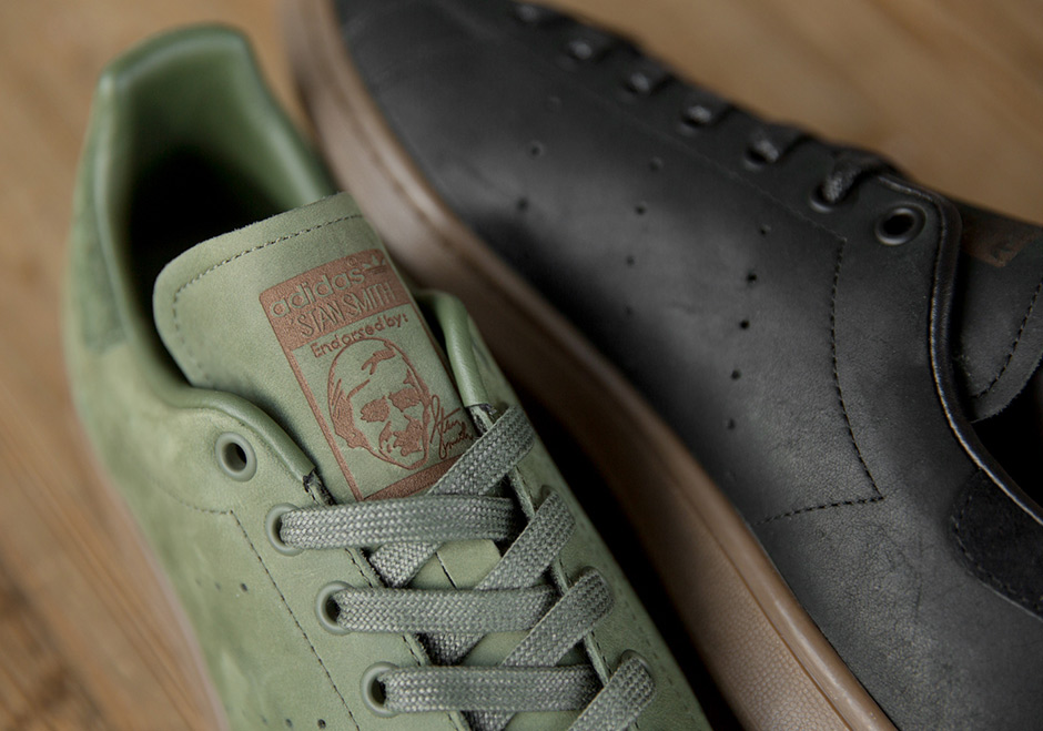 adidas stan smith green suede