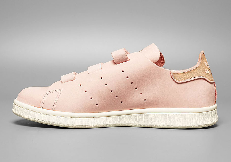 adidas brown stan smith velcro trainers
