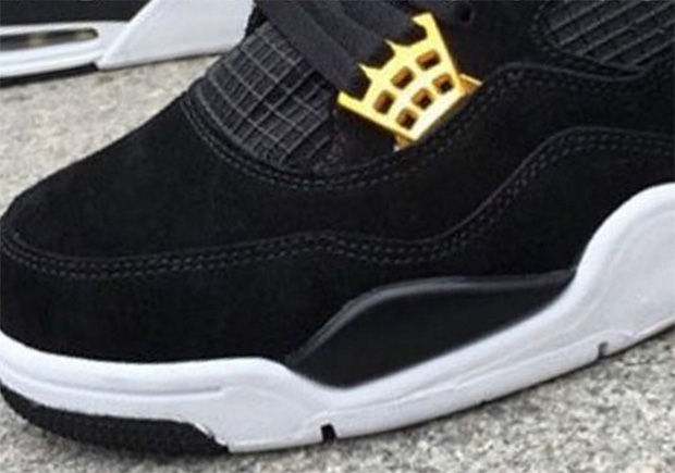 black and gold royalty jordans