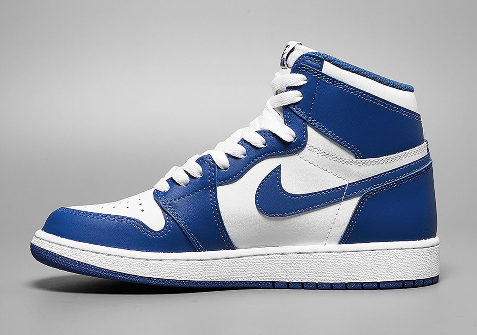 navy and light blue jordan 1