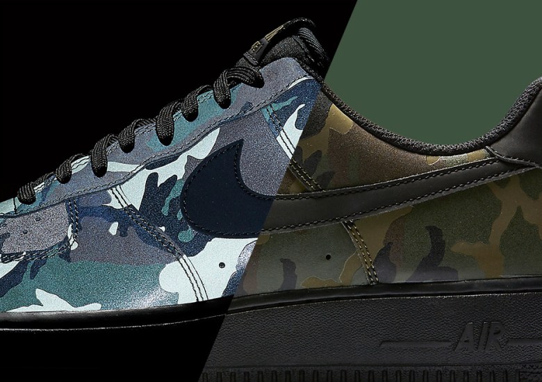 Nike Air Force 1 Low 07 'Medium Olive Camo Reflective' Release
