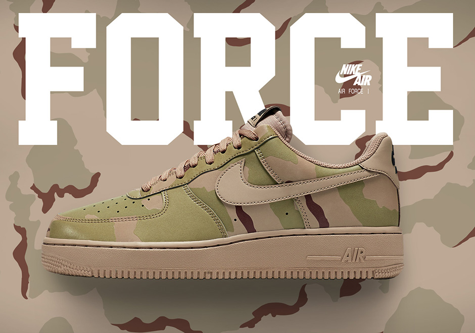 Nike Air Force 1 Reflective Desert Camo 