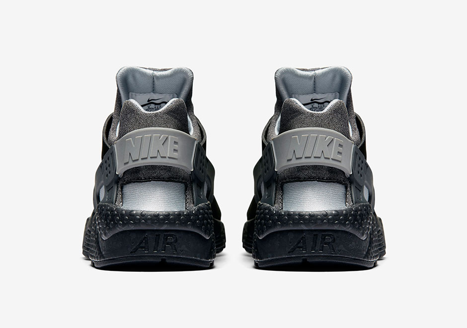 Nike Air Huarache Raiders Black Wolf Grey 4