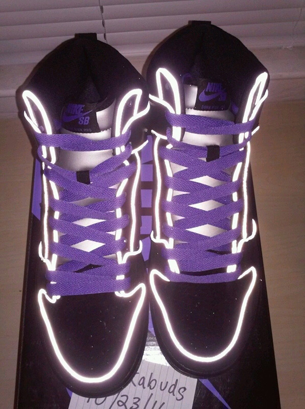 Nike Sb Dunk High Black Purple Box 4