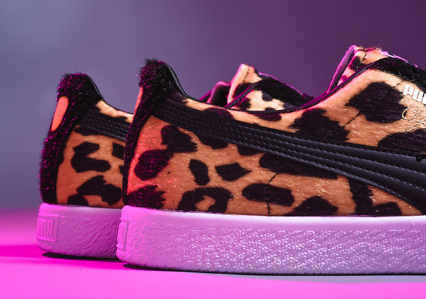 Puma clyde outlet leopard