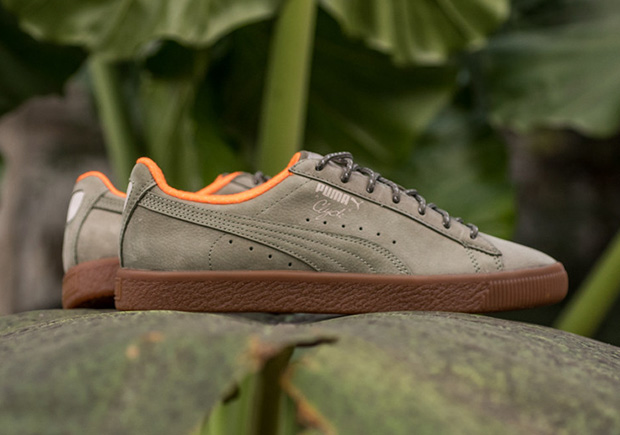 Puma Clyde Winter Olive 1