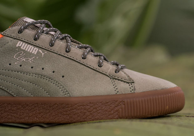 Puma Clyde Winter Olive 3