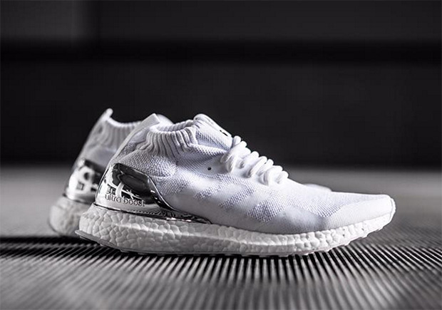 Ronnie Fieg KITH adidas Ultra Boost Mid White Silver | SneakerNews.com