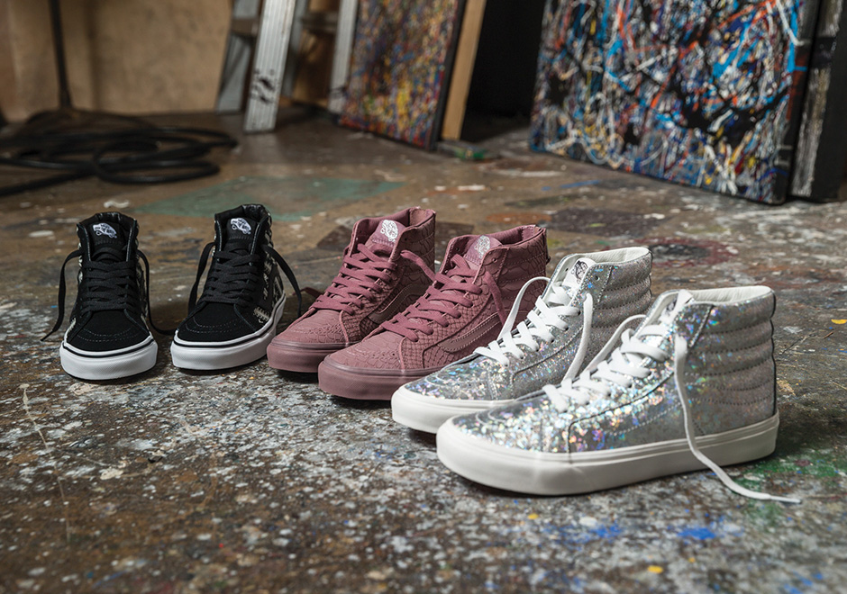 Vans Sk8 Hi Holiday 2016 Men Leather Women Holographic 6