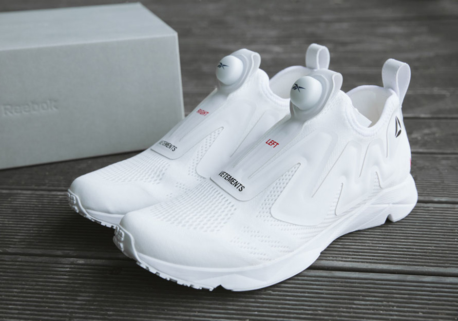 Vetements Reebok Pump Sneaker Collaboration SneakerNews