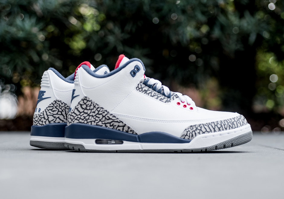 jordan 3 red and blue