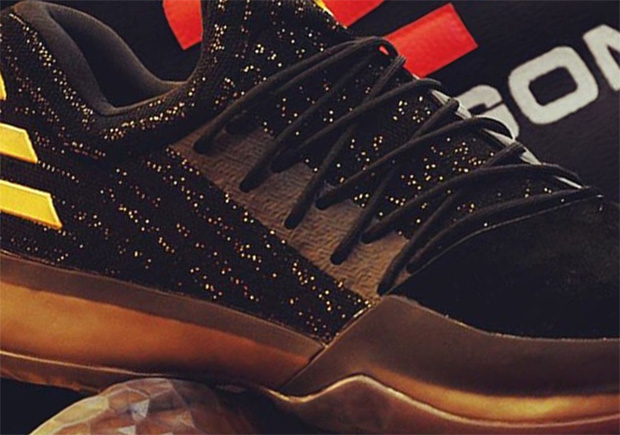 The adidas James Harden Vol. 1 Releasing In Black And Gold