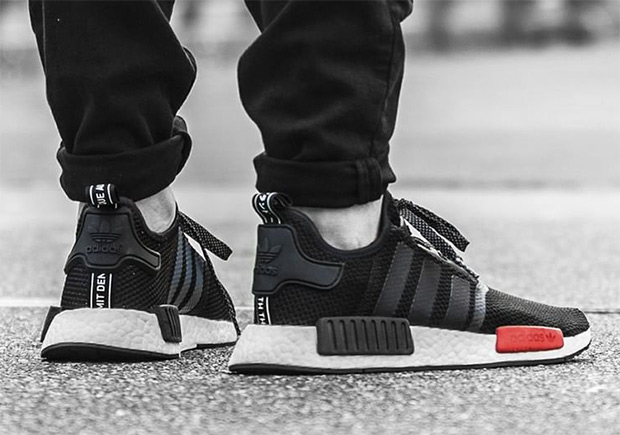 adidas NMD R1 Black Red Release | SneakerNews.com