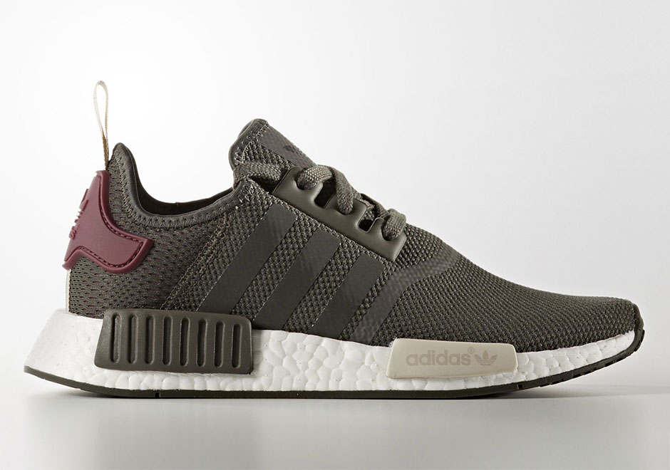 adidas NMD Olive Maroon Spring 2017 Release | SneakerNews.com