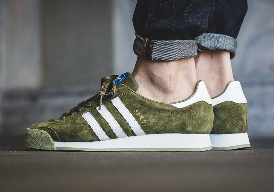 Adidas hot sale samoa khaki