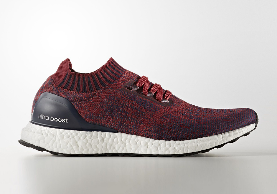 ultra boost uncaged red burgundy navy