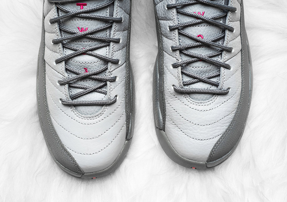 Air Jordan 12 Gg Wolf Grey Vivid Pink 5