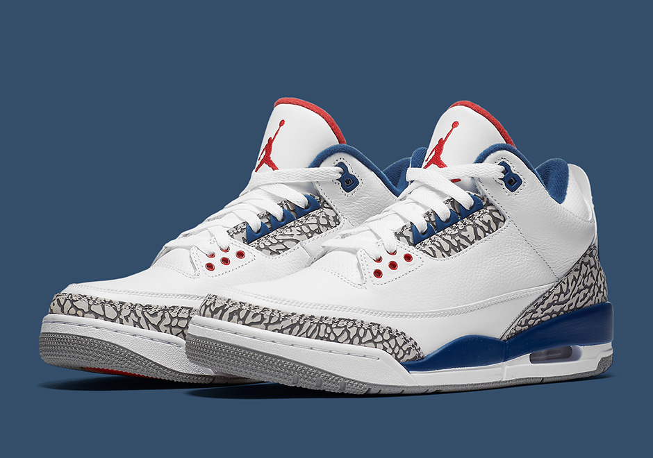 red white and blue 3s