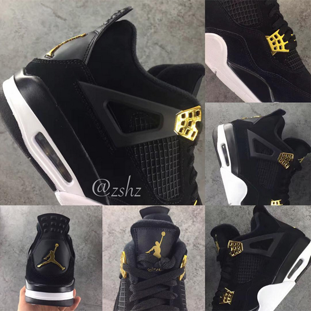 Air Jordan 4 Black Gold Closer Look 2