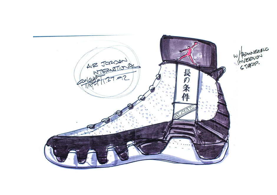 This Early Sketch Of The Air Jordan 9 Reveals Something Much Different