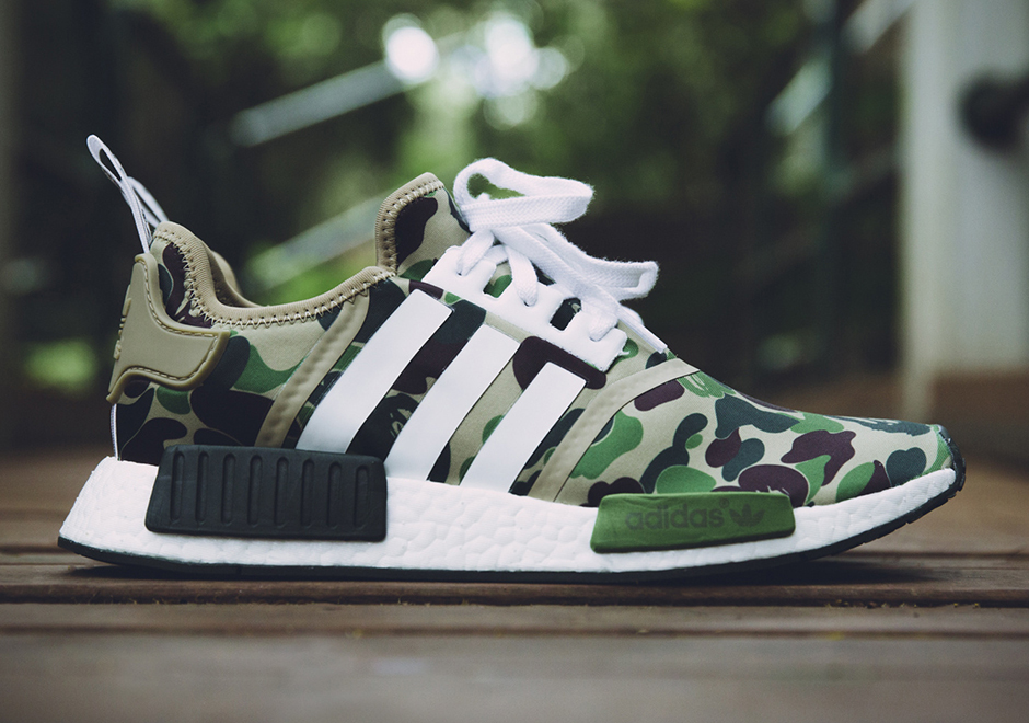 The BAPE x adidas NMD R1 Releases Tomorrow