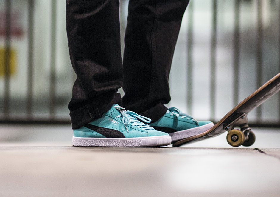 Diamond Supply Adds Their Signature Minty Shade To The PUMA Clyde