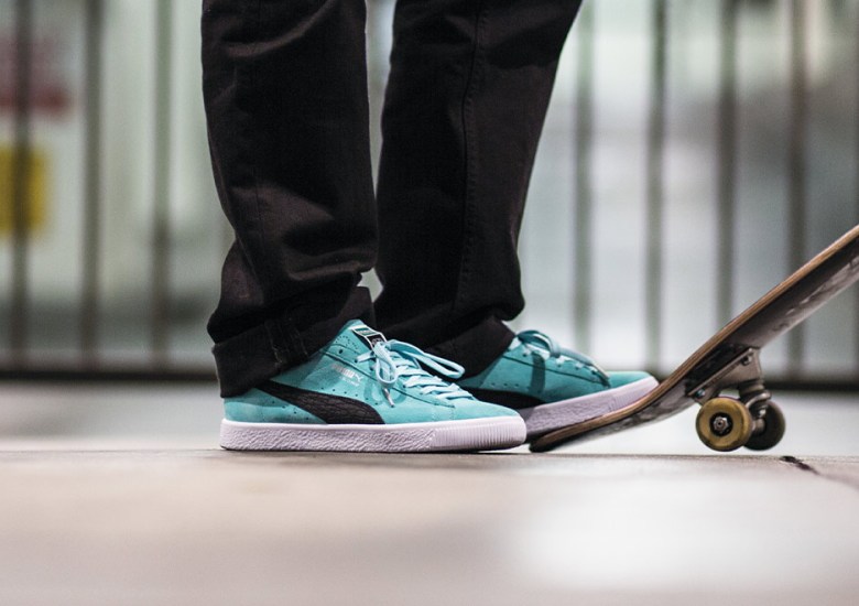 Diamond Supply Adds Their Signature Minty Shade To The PUMA Clyde