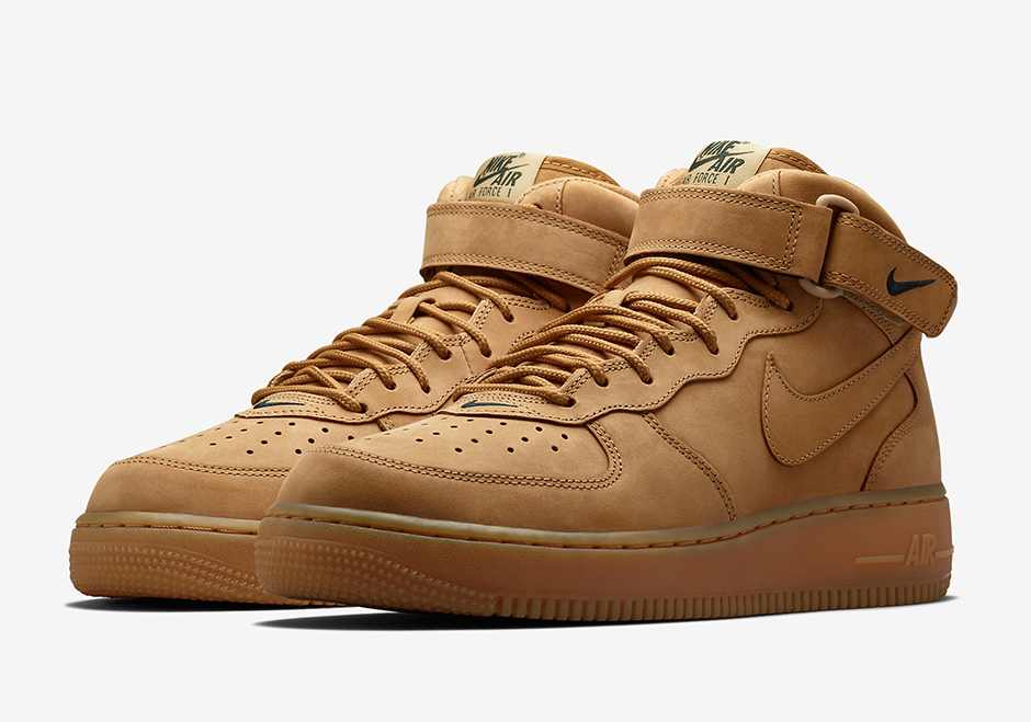 Nike Air Force 1 Mid Flax Asia Release 