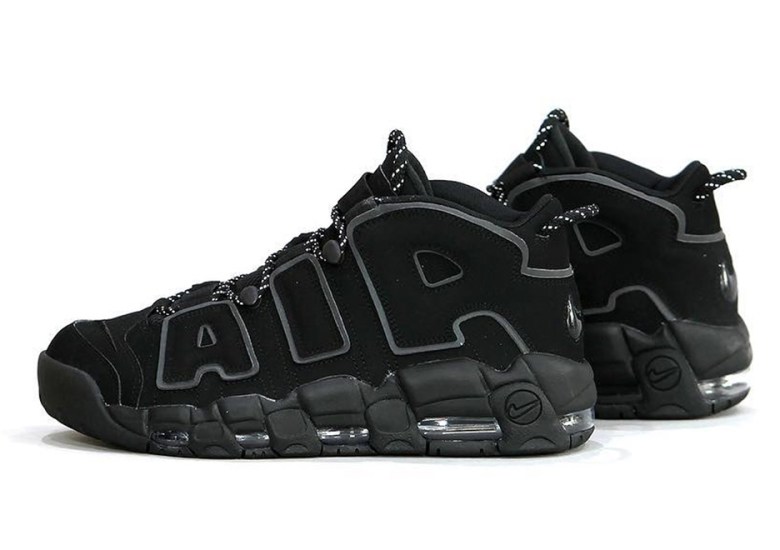 The Nike Air More Uptempo Releasing In Black And Grey