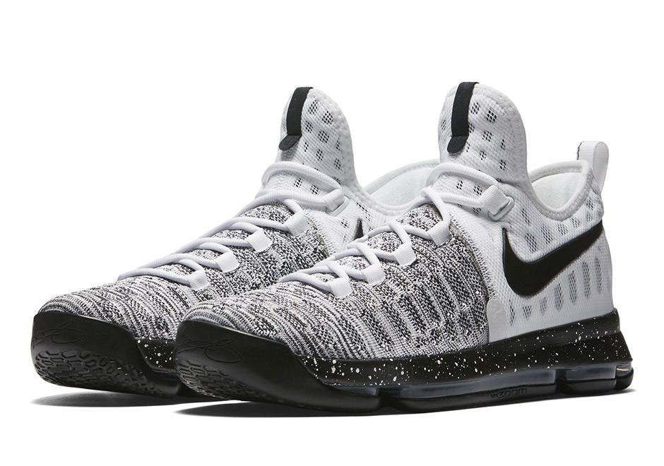 nike kd 9 black and white