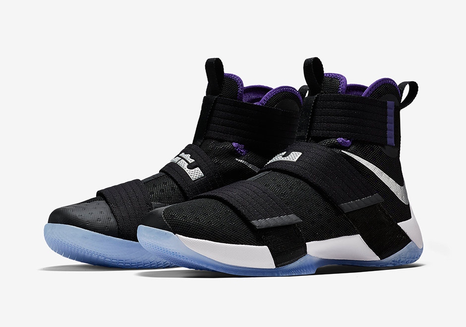 Lebron soldier 11 hot sale purple and black