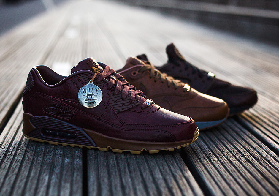 nike air max 90 leather brown