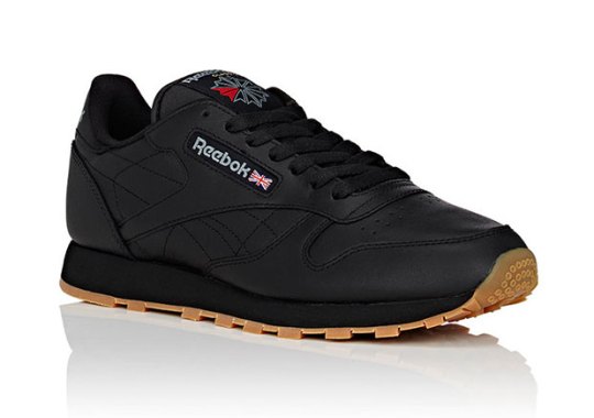 The Reebok Classic Leather Is Back In Black/Gum